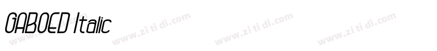 GABOED Italic字体转换